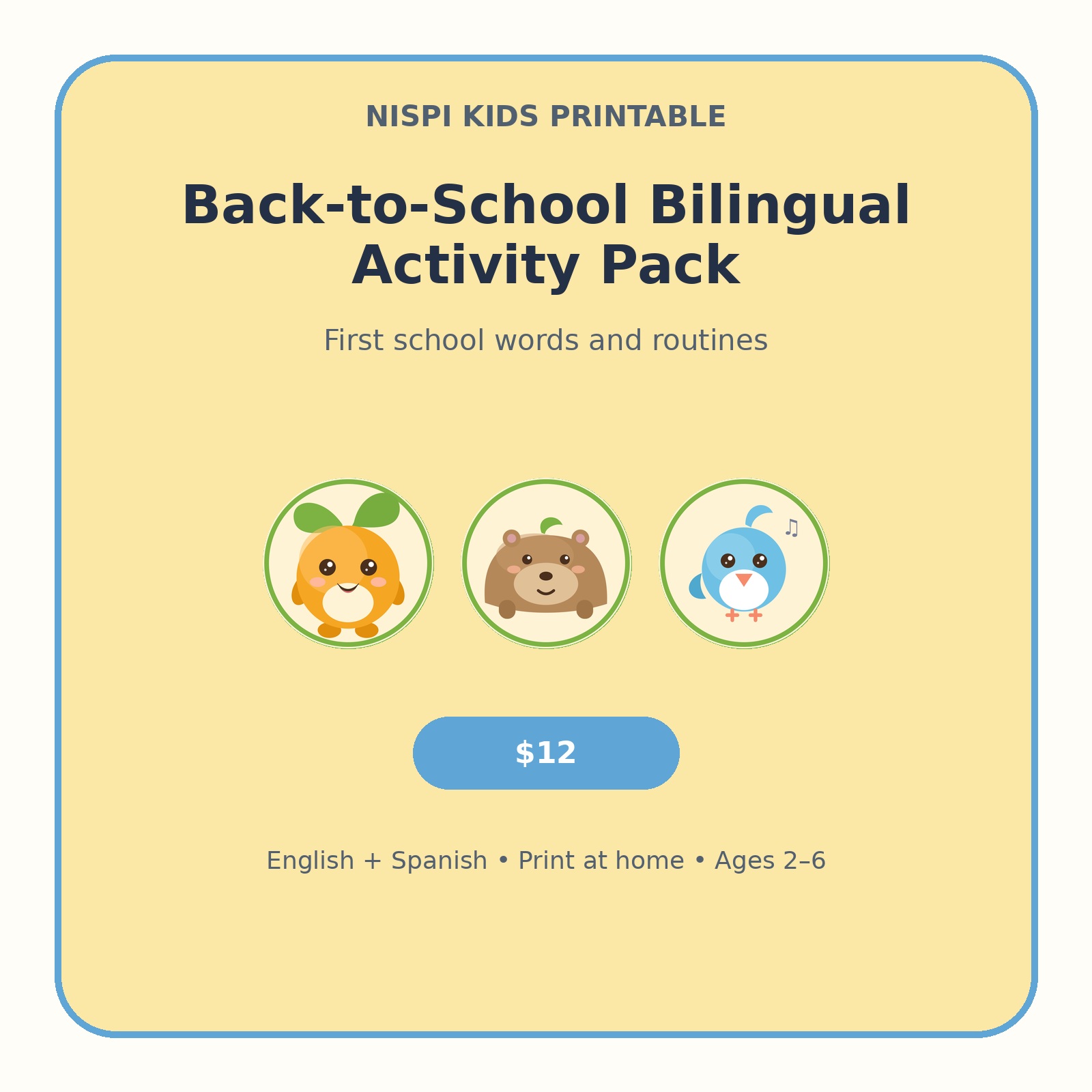Portada del Pack Bilingüe de Regreso a Clases